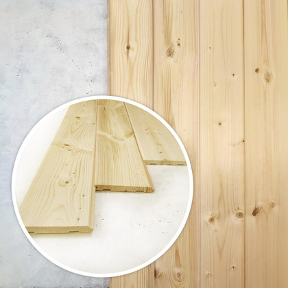 Обшивка (евровагонка) 12,5х87(96)х2000мм, сорт АВ, сосна, 10 шт. в уп.