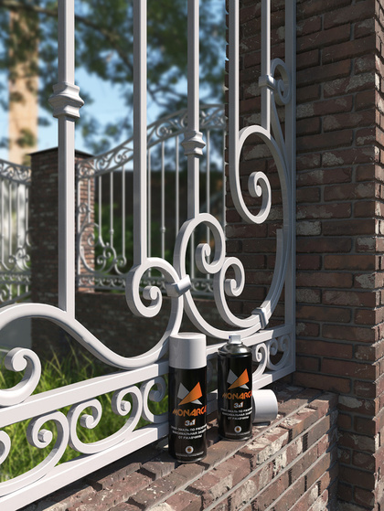 Грунт-эмаль по ржавчине 3в1 Monarca RAL7035 светло-серый 520мл