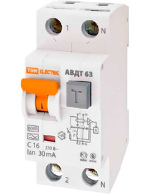 Выключатель автоматический TDM SQ0202-0003 АВДТ 2P 63 С20 30мА