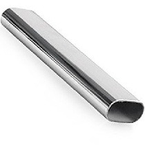 Труба овальная 25x1,0x1000 мм, хром