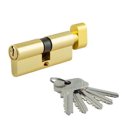 Механизм цилиндровый (35/35, ключ/вертушка, латунь, английск.ключ) ЕСО Z ЛВ-70 NORA-M