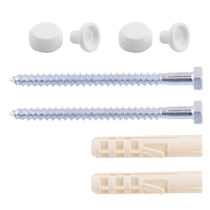 Набор для крепления унитаза 10x80 белый 2 шт