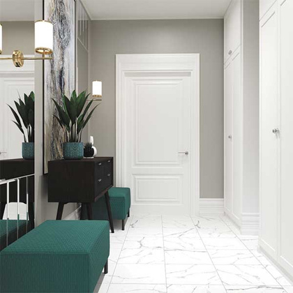 Плитка Diva пол керамогранит белый 420х420 (15890/15863), ОООФКЗ