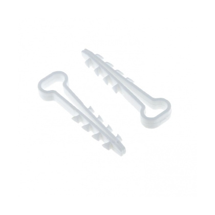 Дюбель-хомут для плоского кабеля 5-8 мм белый