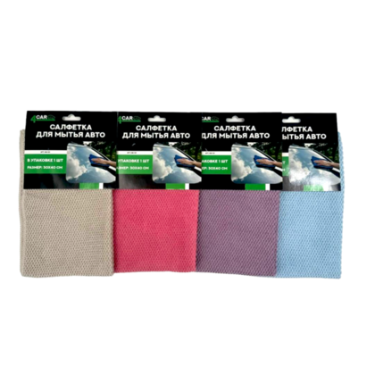 Салфетка для мытья авто MB-101, 30х40см 4CAR