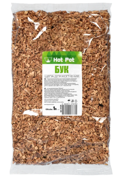 Щепа для копчения Hot Pot Бук, 1 л., арт.61420