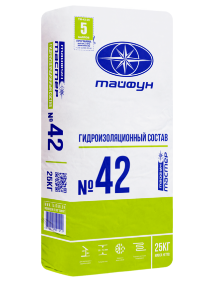 Гидроизоляционный состав Тайфун Мастер №42 25 кг