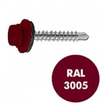 Шуруп кров. 4,8х51 RAL 3005 винно-красный (50шт)