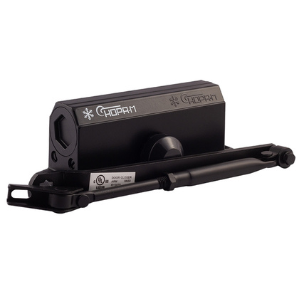 Доводчик дверной NORA-M №3S, до 80 кг, черный