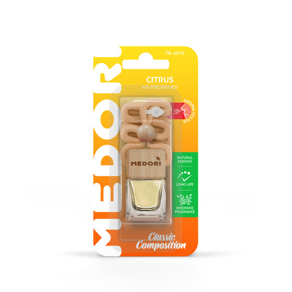Ароматизатор Medori Цитрус бутылочка с квадр.крышкой ТВ-4012
