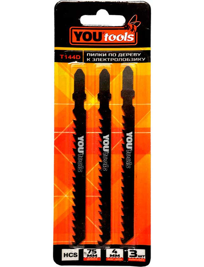 Пилка для лобзика по дереву YOURTOOLS T244D 3 шт