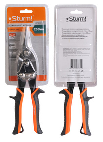 Ножницы по металлу 250 мм., прямой рез Sturm! 1074-02-01