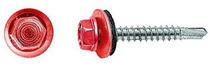 Саморез по кровле - 4.8х35(38) RAL 3003 рубиново-красный (50 шт)
