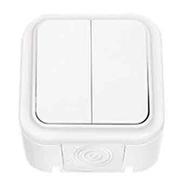 VIKA бел. Выключатель 2-кл. IP54 А5 6-224, ОККО