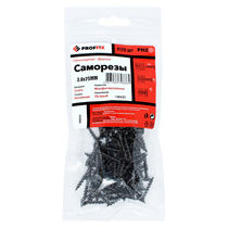 Шуруп по г/к усиленный 3,8х 25 кр.рез. 120шт окс. PROFFIX