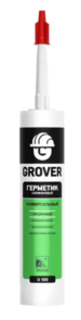 Герметик силиконовый универсальный Grover U 100 прозрачный, 300 мл