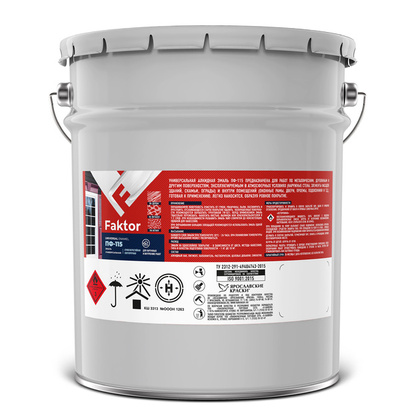 Эмаль ПФ-115 FAKTOR белая 20 кг