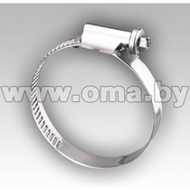 Хомут стальной червячный 90-110 мм, ширина 9 мм (арт. Хомут 90-110)
