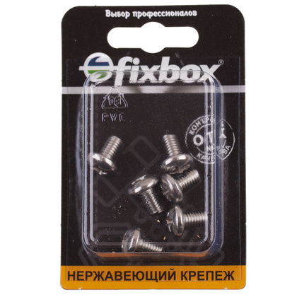 Винт нерж.с полукругл. гол. DIN 7985 М6x10 6 шт