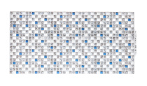 Панель ПВХ Grace Мозаика Коллаж голубой 960х480 мм