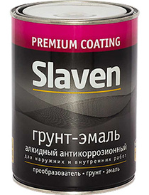 Эмаль Slaven По ржавчине (1.1кг, красный)