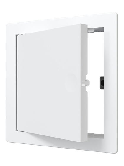 Люк ревизионный LN 120х120 нажимной фланец 100х100 пластик EVECS