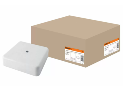 Коробка распаячная КР 100х100х29 ОП белая IP40  SQ1401-0207 TDM