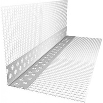 Уголок штукатурный алюминиевый с сеткой А-0,22-18,5-3000-75/Беларусь