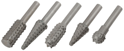 Шарошки стальные по дереву 5шт. FIT 36455