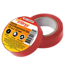 Лента изоляционная ПВХ 15мм х 10м х 0,13мм, красная Energy