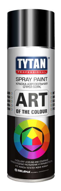 Краска аэрозольная TYTAN Professional RAL 9005 черная глянец 400мл