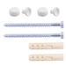 Набор для крепления унитаза 10x80 белый 2 шт