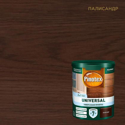 Пропитка-антисептик Pinotex Universal 2 в 1 Палисандр 0,9л