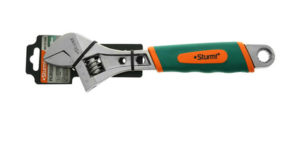 Ключ разводной 300мм, усил. мягк. рукоятка Sturm! 1045-02-A300