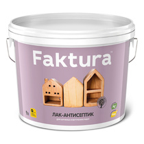 Лак-антисептик FAKTURA беленый дуб 9 л