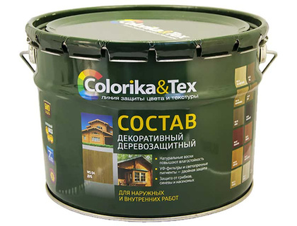 Защитно-декоративный состав Colorika & Tex 10л (палисандр)