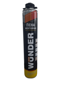 Пена монтажная профессиональная WUNDER Foam с низким вторичным расширением, 750 мл