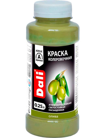Краска колеровочная DALI Олива 0.25 л