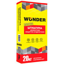Штукатурка цементная WUNDER, 20 кг