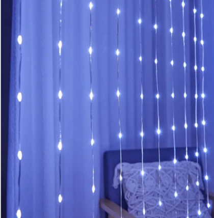 Гирлянда занавес Калядны час 3х3м, 280LED, хол. белый, арт. MUJ23040322-3