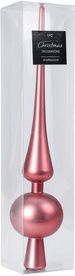 Верхушка ёлочная Pink 28см, полипропилен, арт. CAN218610