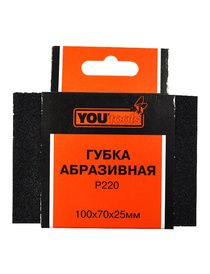 Губка абразивная Yourtools 100х70х25 P220