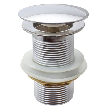 Выпуск - донный клапан для умывальника 1.1/4, клик-клак без перелива (круглый), MP