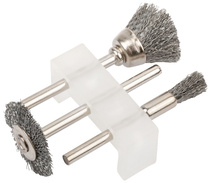 Корщетки из нержавеющей стали наб.3шт. FIT