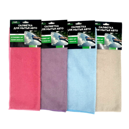 Салфетка для мытья авто MB-101, 30х40см 4CAR