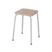 Табурет квадратный Пенек легкий 184 с ЛДСП, серый, цвет сиденья бежевый (v.000 с ЛДСП)