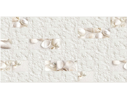 ПВХ-панель Граненый прямоугольник Белая ракушка 960х480 мм, Минск