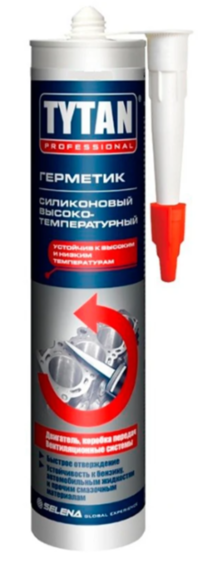 Герметик силиконовый Tytan Professional Высокотемпературный (280 мл, красный)