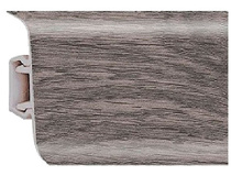 Плинтус напольный ПВХ Кедр Алтайский 56мм 2,5м 146 Rico Leo