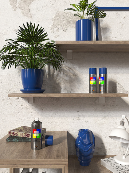 Краска Coralino RAL 5005 (520 мл, сигнальный синий)